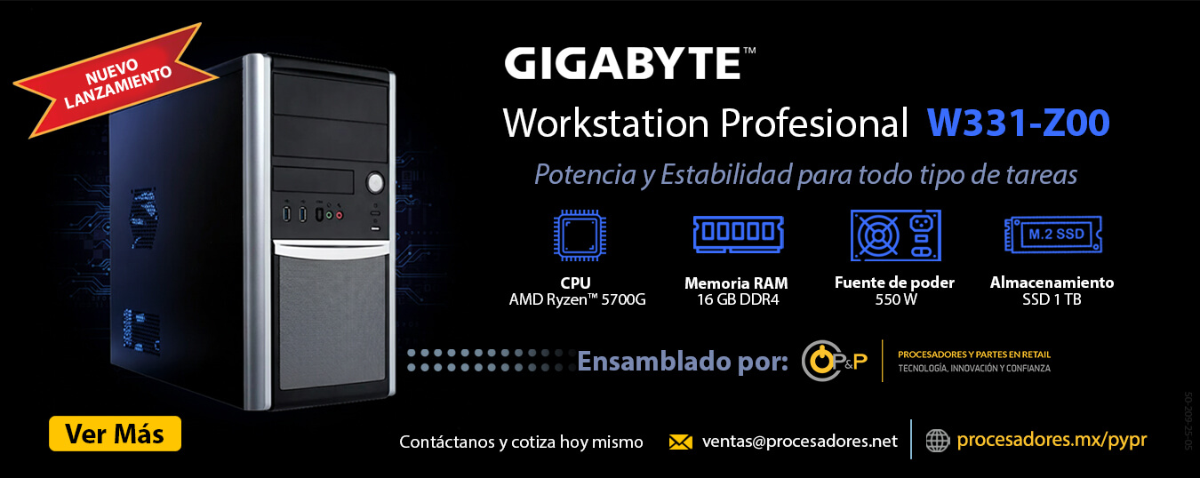 50-209-25-05BNWS-PyP-Gigabyte-Workstation Profesional W331-Z00